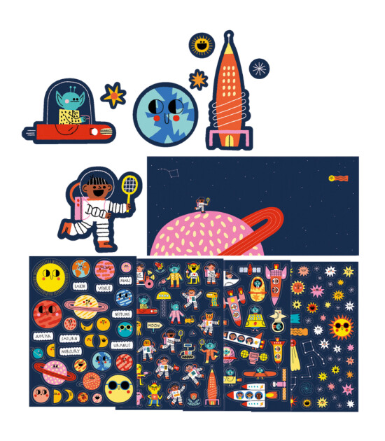 Londji Activities Stickers // Space