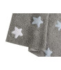 Lorena Canals  Stars Tricolor Gri Halı // Mavi - Beyaz - Sarı (120x160cm)