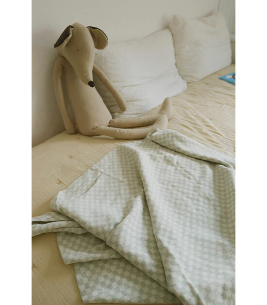 Lorena Canals Tiles &Ouml;rg&uuml; Battaniye // Blue Sage