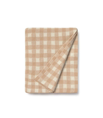 Lorena Canals Vichy Örgü Battaniye // Rose