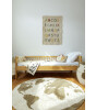 Lorena Canals Halı // World Map Rugcycled