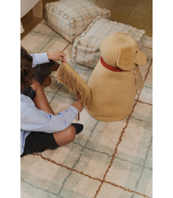 Lorena Canals Halı // Tartan - Blue Sage (M)