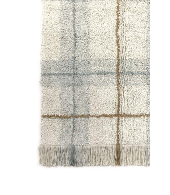 Lorena Canals Halı // Tartan - Blue Sage (M)