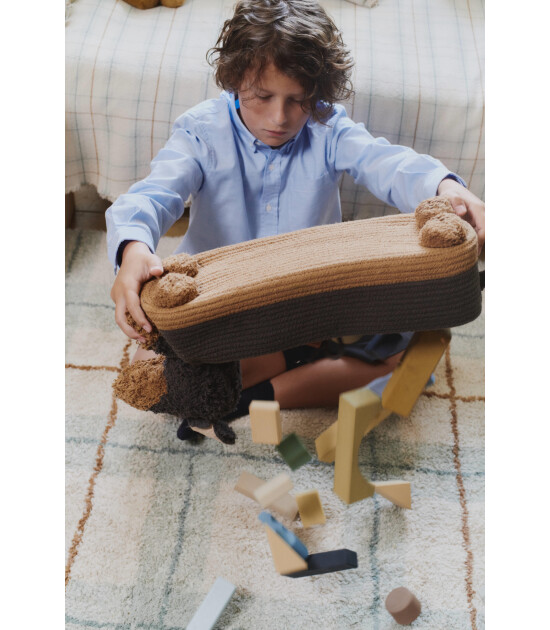 Lorena Canals Halı // Tartan - Blue Sage (S)