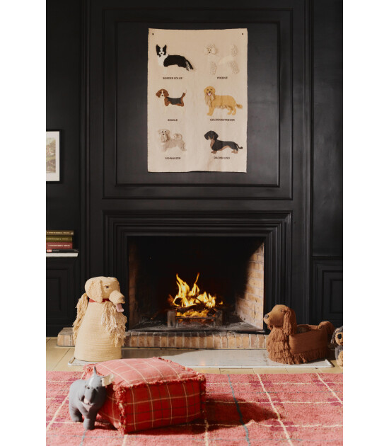 Lorena Canals Halı // Tartan - Vintage Red (M)