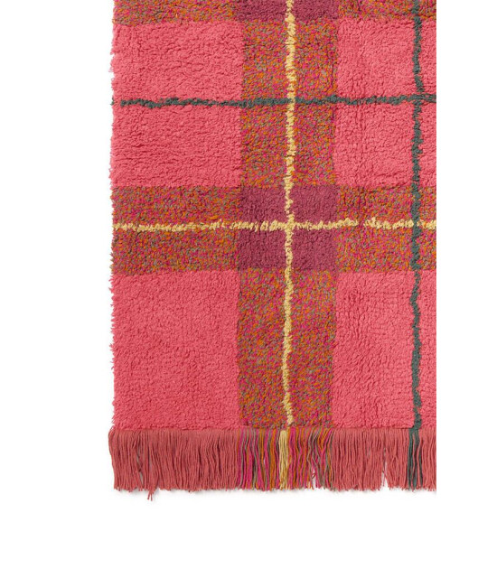 Lorena Canals Halı // Tartan - Vintage Red (S)