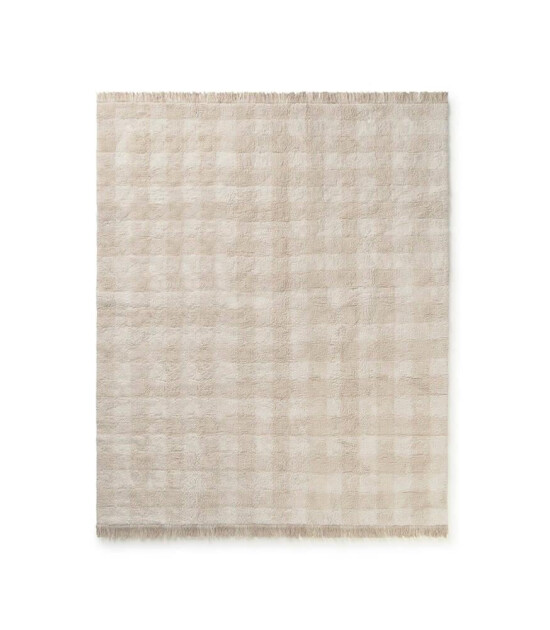 Lorena Canals &Ccedil;ocuk Odası Halısı, Vichy Ivory XS