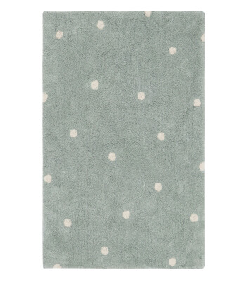 Lorena Canals Halı // Mini Dot Blue Sage