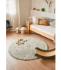 Lorena Canals Halı // Round Dot Blue Sage
