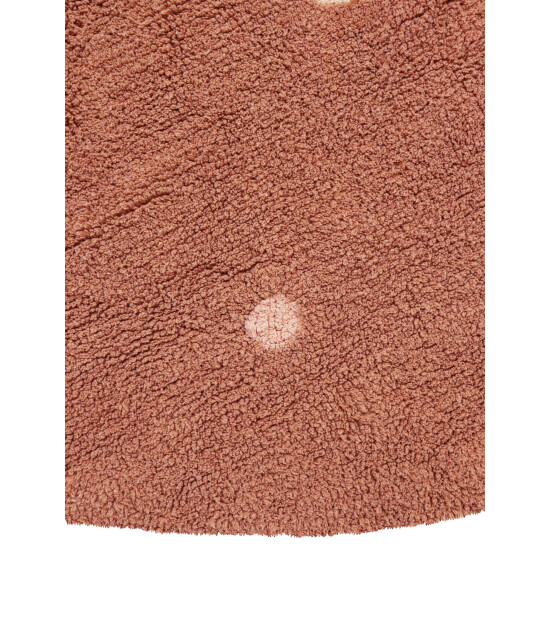 Lorena Canals Halı // Round Dot Chestnut