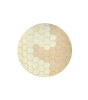 Lorena Canals Halı // Round Honeycomb Golden (140 cm)