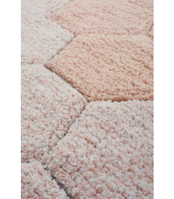 Lorena Canals Halı // Round Honeycomb Rose (140 cm)