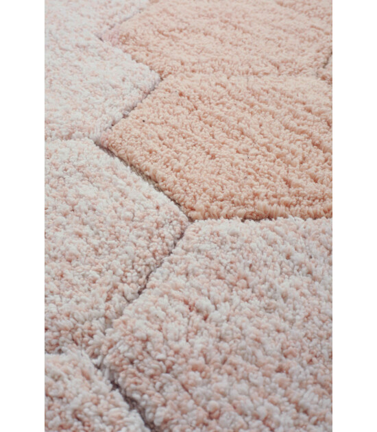 Lorena Canals Halı // Round Honeycomb Rose (140 cm)
