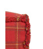 Lorena Canals Puf // Tartan - Mapple Red