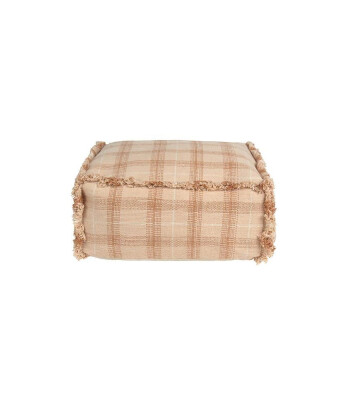 Lorena Canals Puf // Tartan - Rose