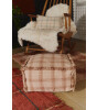Lorena Canals Puf // Tartan - Rose