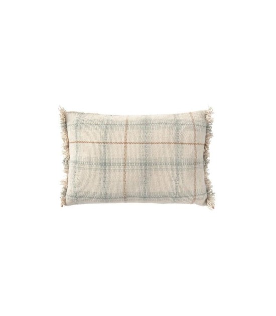 Lorena Canals Yastık // Tartan - Blue Sage