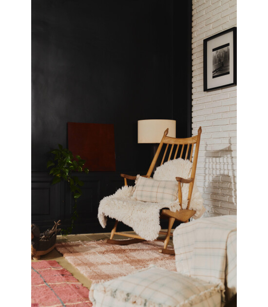 Lorena Canals Yastık // Tartan - Blue Sage