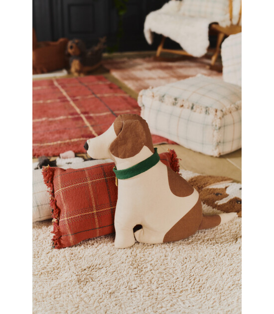 Lorena Canals Yastık // Tartan - Mapple Red