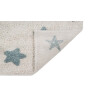 Lorena Canals Stars Halı // Vintage Mavi - Naturel (120x160cm)