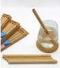 Lund London Bamboo Straws - 8 mm Bambu Pipet Set (8 Adet)