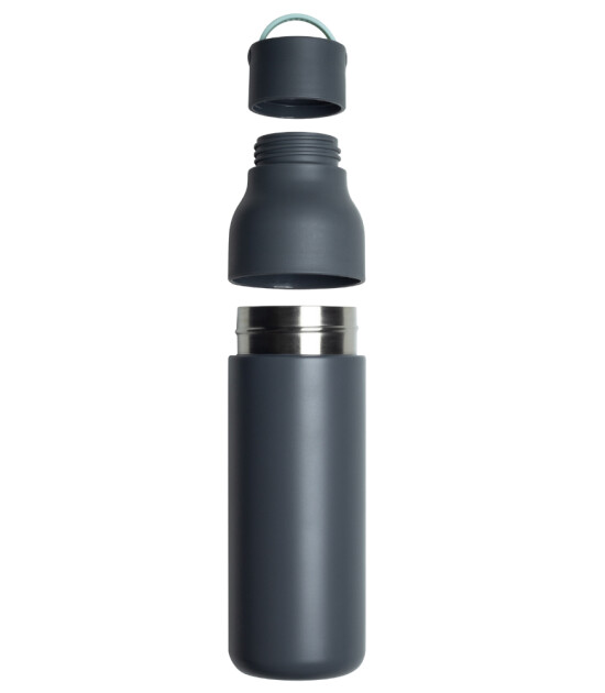 Lund London Active Paslanmaz Çelik Su Şişesi (500 ml) // Grey