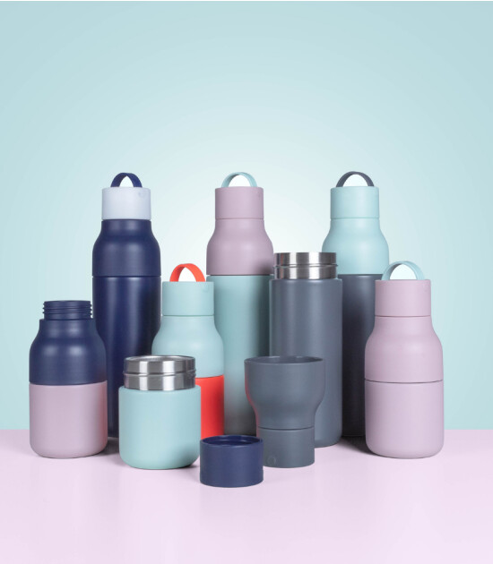 Lund London Active Paslanmaz Çelik Su Şişesi (500 ml) // Grey