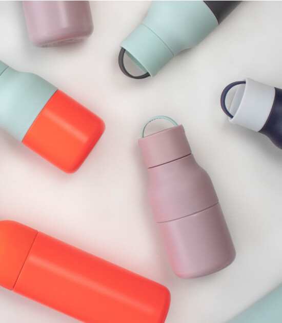 Lund London Active Paslanmaz Çelik Su Şişesi (500 ml) // Grey