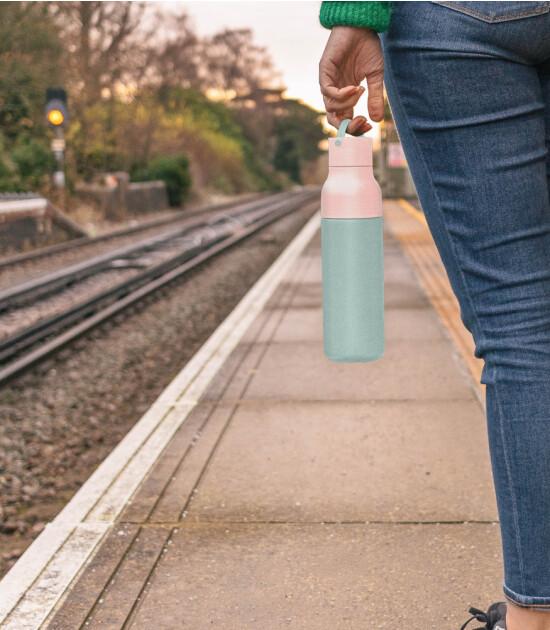 Lund London Active Paslanmaz Çelik Su Şişesi (500 ml) // Grey