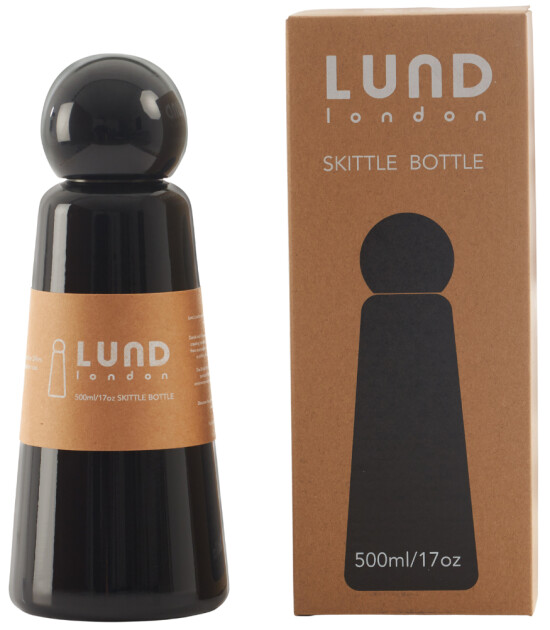 Lund London Skittle Termos Su Şişesi (500 ml) // Midnight & Black