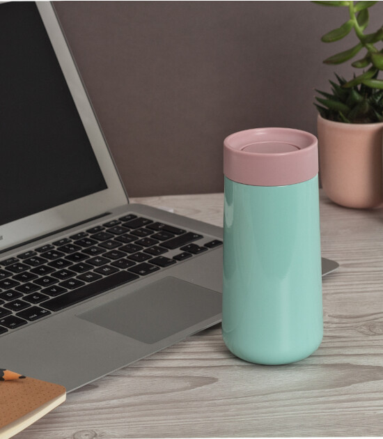 Lund London Travel Mug Termos Bardak (240 ml) // Mint & Pink