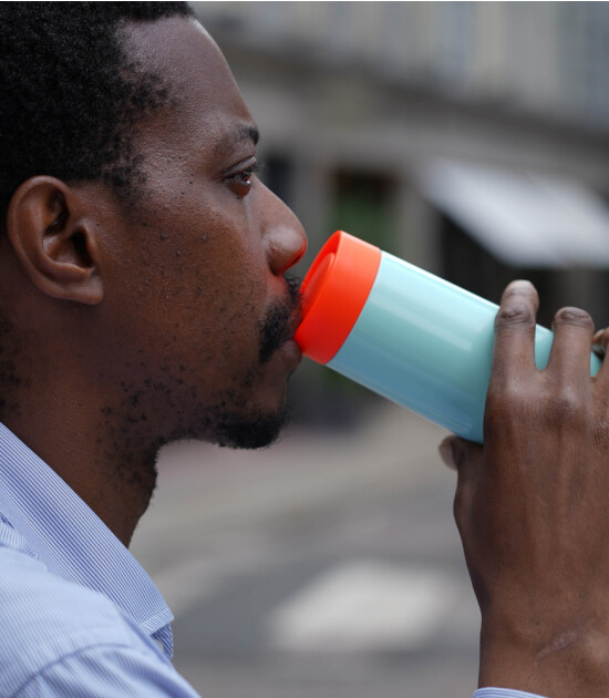 Lund London Travel Mug Termos Bardak (350 ml) // Coral & Mint