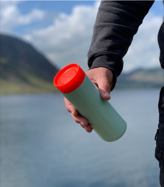 Lund London Travel Mug Termos Bardak (350 ml) // Coral & Mint