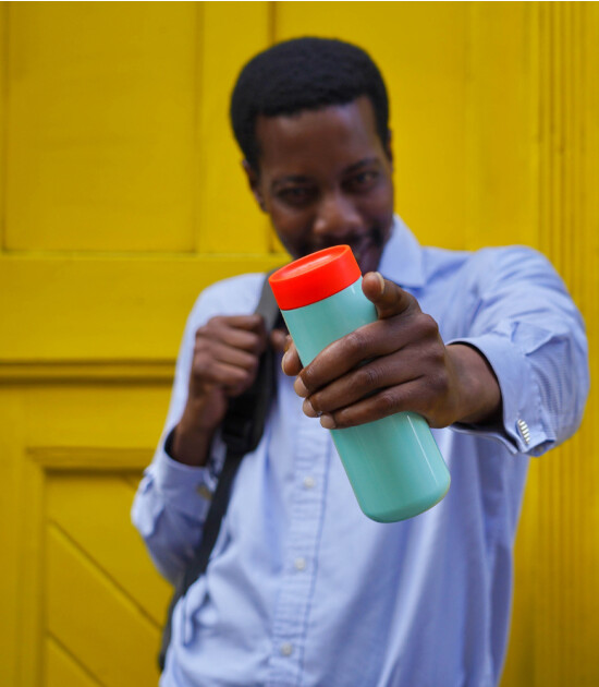 Lund London Travel Mug Termos Bardak (350 ml) // Coral & Mint