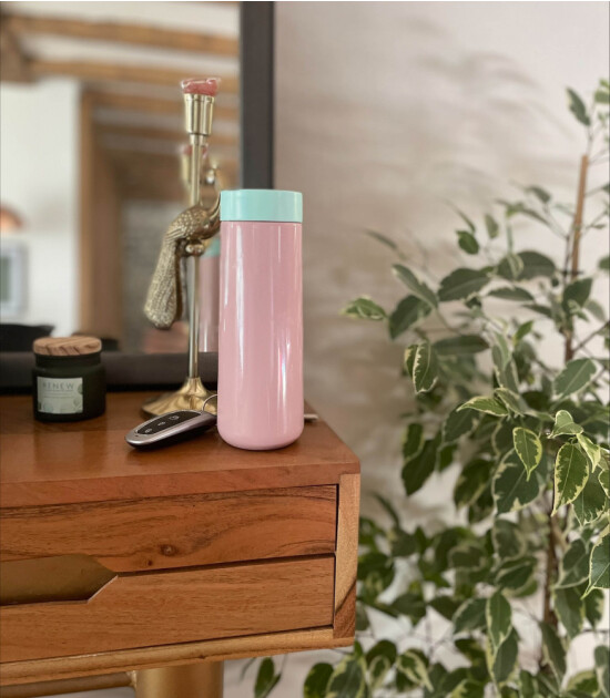 Lund London Travel Mug Termos Bardak (350 ml) // Pink & Mint