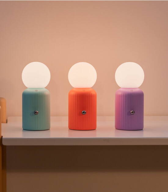Lund London Gece Lambası ve Wireless Şarj // White
