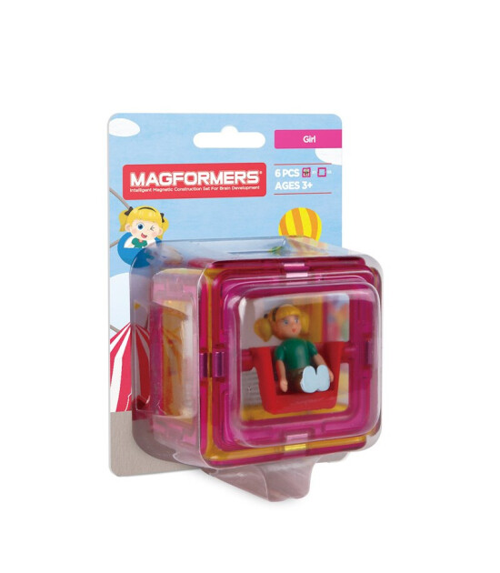 Magformers Mıknatıslı Mini Set // Girl (6 Parça)