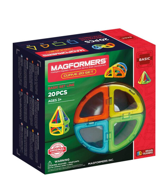 Magformers Mıknatıslı Yaratıcı Basic Set (20 Parça)