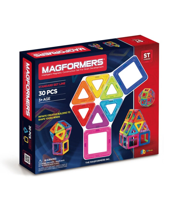 Magformers Mıknatıslı Yaratıcı Basic Set (30 Parça)