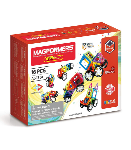 Magformers Mıknatıslı Vehicle Set (16 Parça)