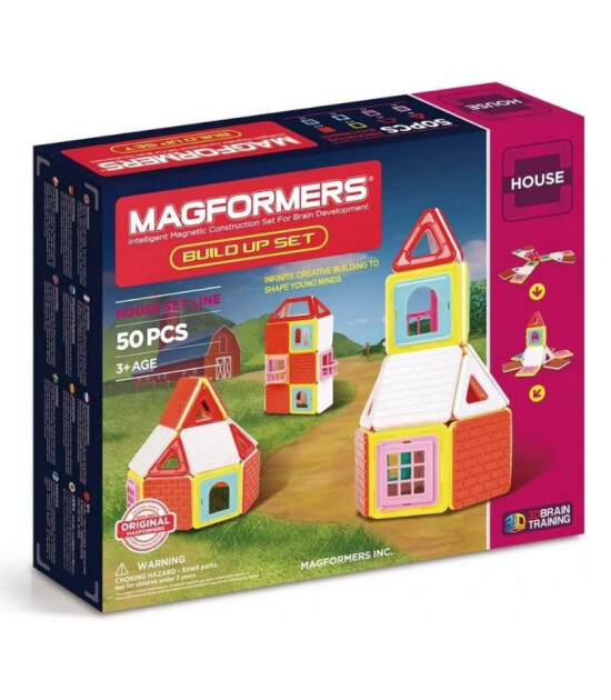 Magformers Mıknatıslı Build Up Set (50 Parça)