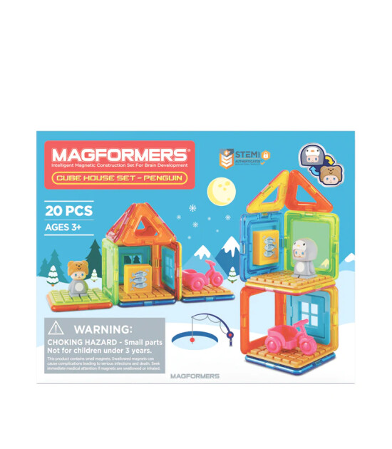 Magformers Mıknatıslı Cube House Set // Penguin (20 Parça)