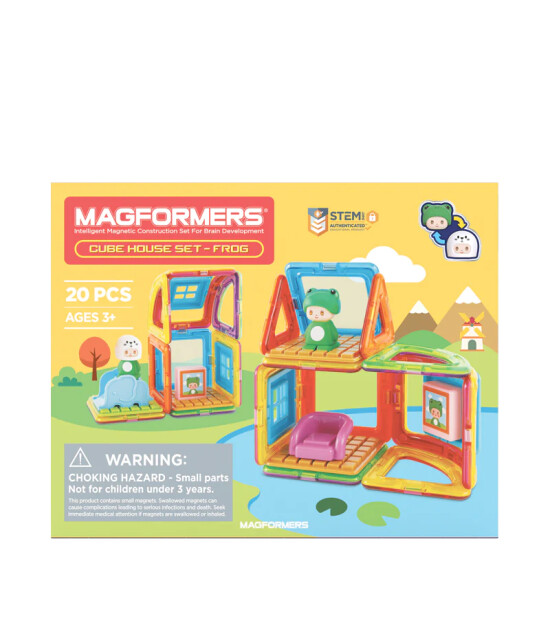 Magformers Mıknatıslı Cube House Set // Frog (20 Parça)