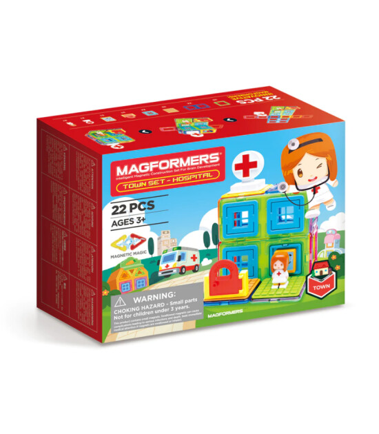 Magformers Mıknatıslı Hospital Set (22 Parça)