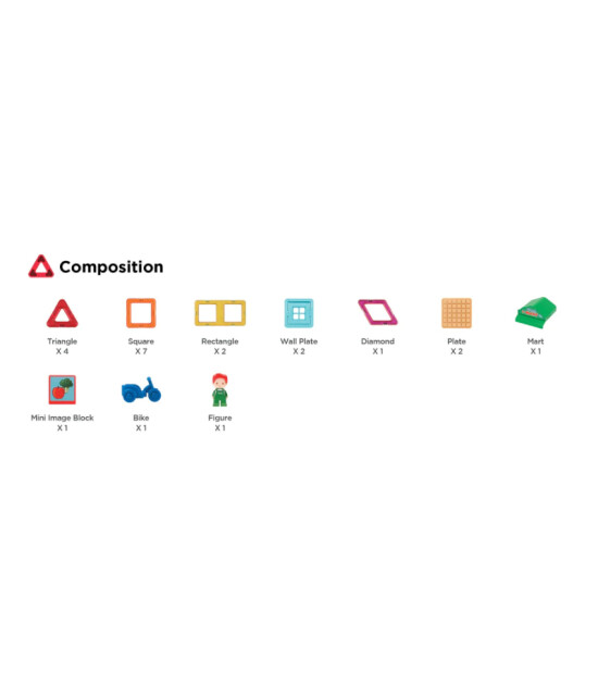 Magformers Mıknatıslı Town Set // Mart (22 Parça)