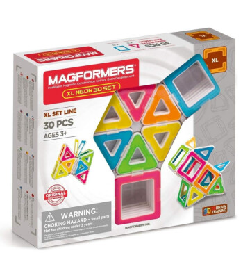 Magformers Mıknatıslı XL Neon Set (30 Parça)