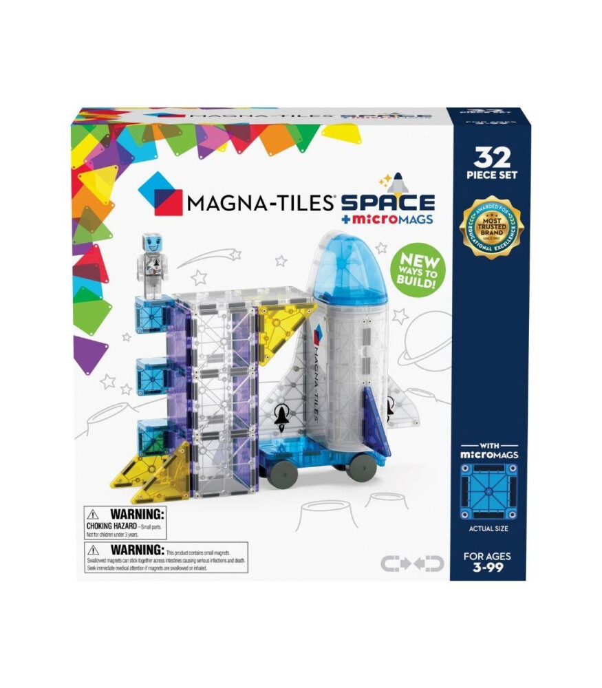 Magna-Tiles Space + microMAGS (32 Parça) - Keyif Bebesi | Kids & Toys