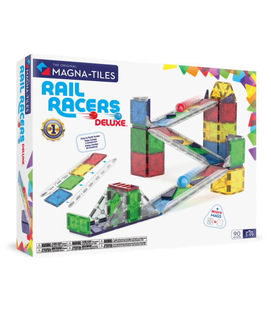 Magna-Tiles Rail Racers Deluxe (90 Parça)