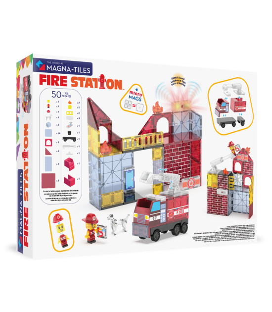 Magna-Tiles Fire Station (50 Parça)