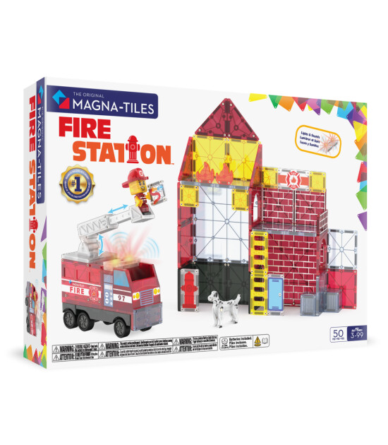 Magna-Tiles Fire Station (50 Parça)